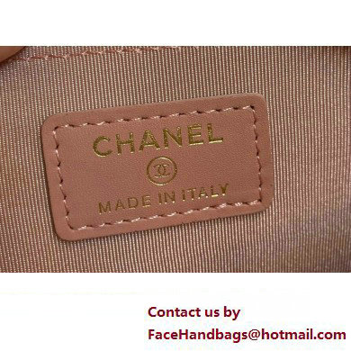 Chanel Grained Calfskin  &  Gold-Tone Metal Zip Coin Purse AP2061 Light Pink 2025